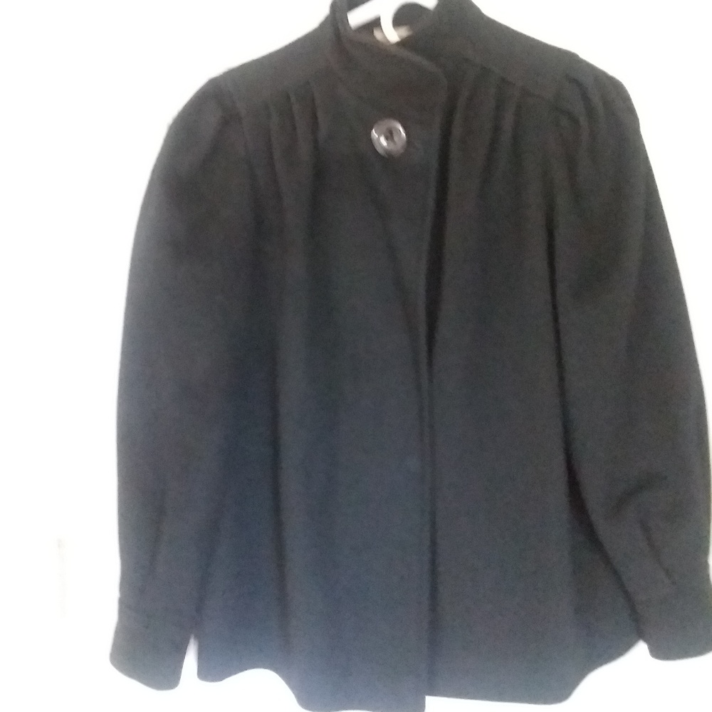 ASHLEN SCOTT 100% WOOL BLACK JACKET